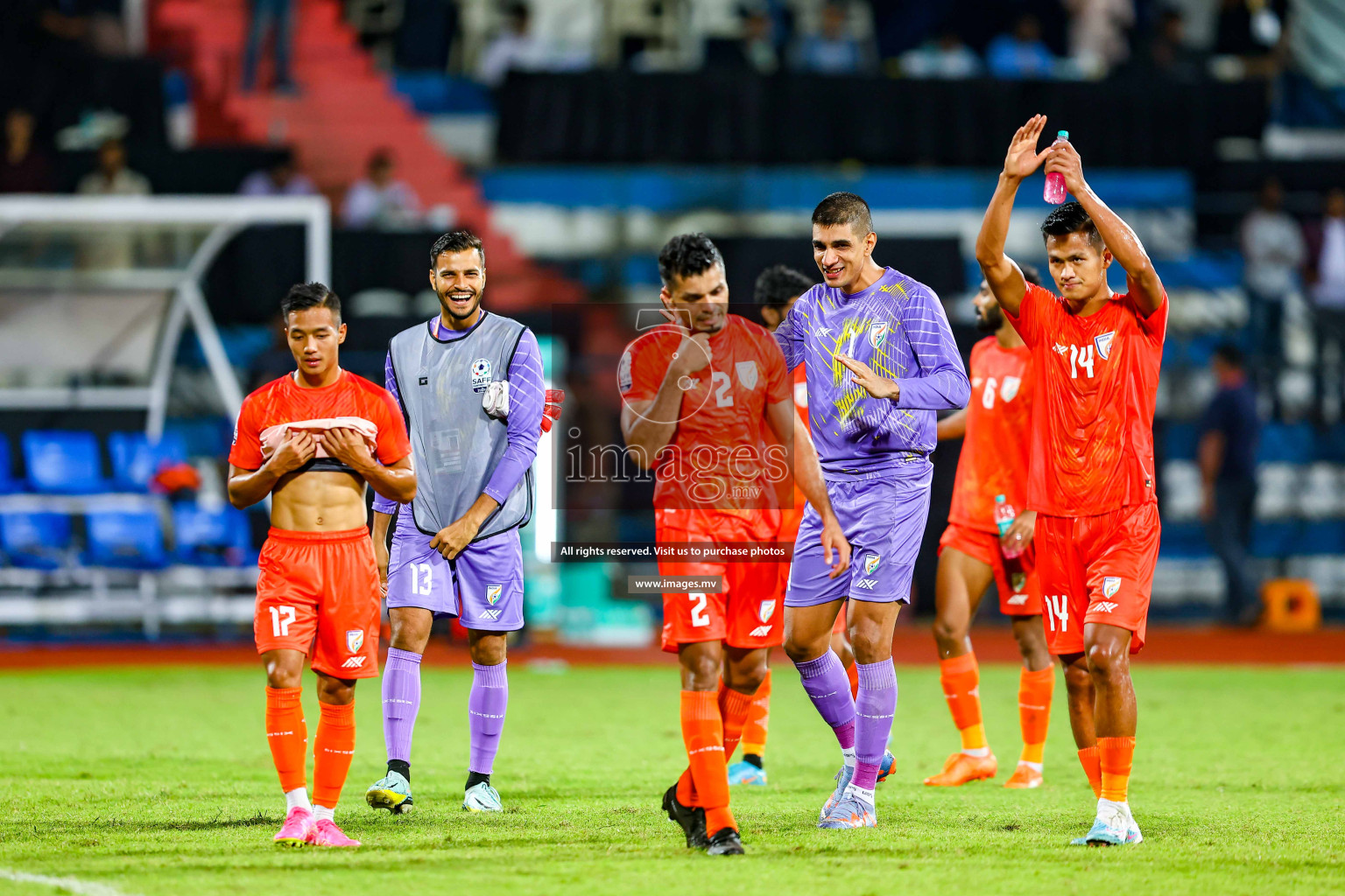 Nepal vs India in SAFF Championship 2023 held in Sree Kanteerava Stadium, Bengaluru, India, on Saturday, 24th June 2023. Photos: Hassan Simah / images.mv