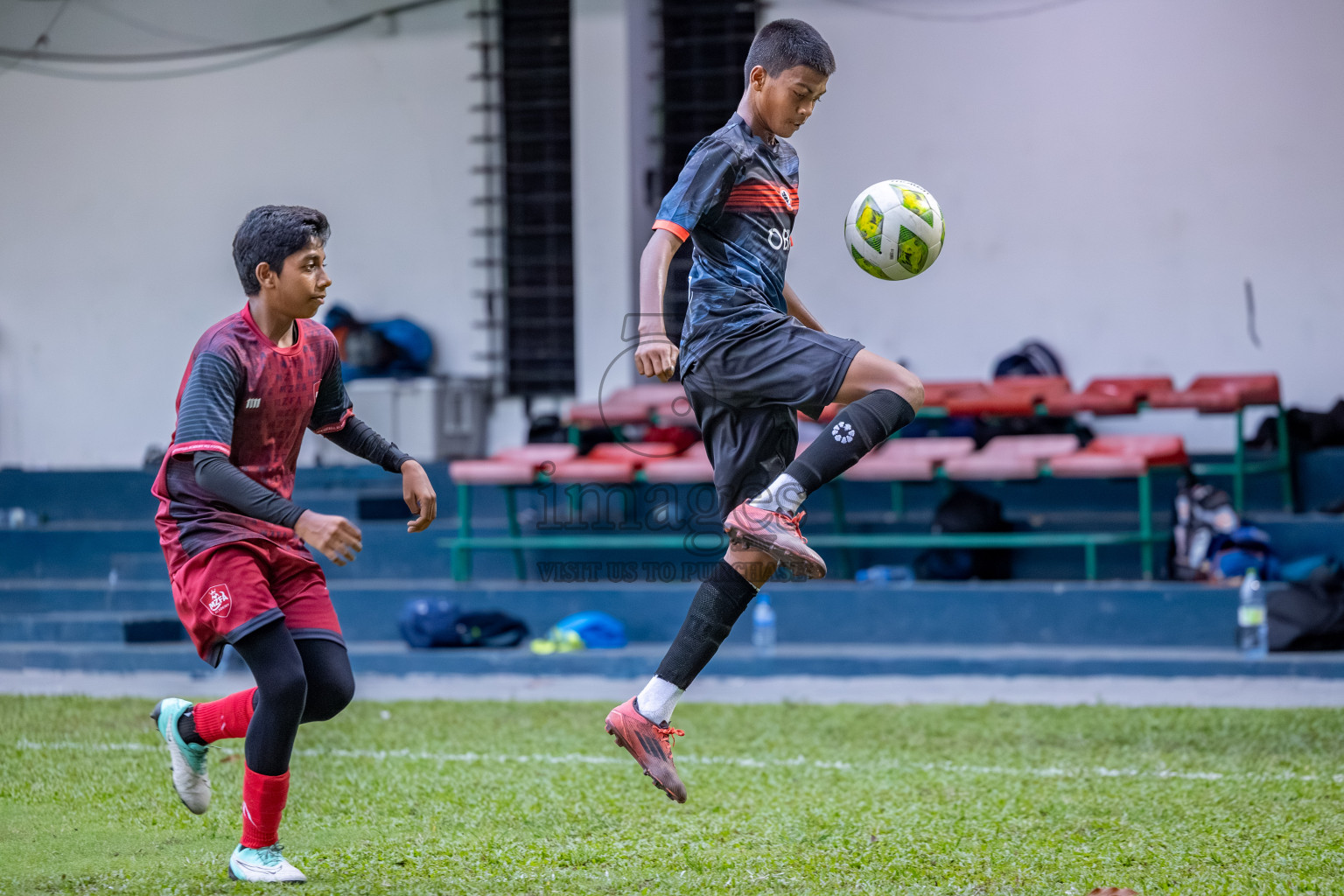 Day 2 of MILO Academy Championship 2025 (U14) was held on Friday, 31st October 2025 at Henveiru Football Grounds, Male', Maldives . 
Photos: Hassan Simah / images.mv