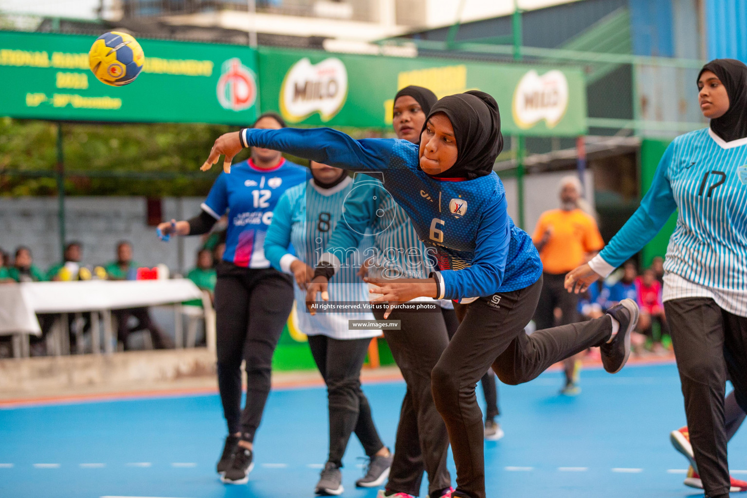 Milo 8th National Handball Tournament Day3, 17th December 2021, at Handball Ground, Male', Maldives. Photos by Shuu Abdul Sattar