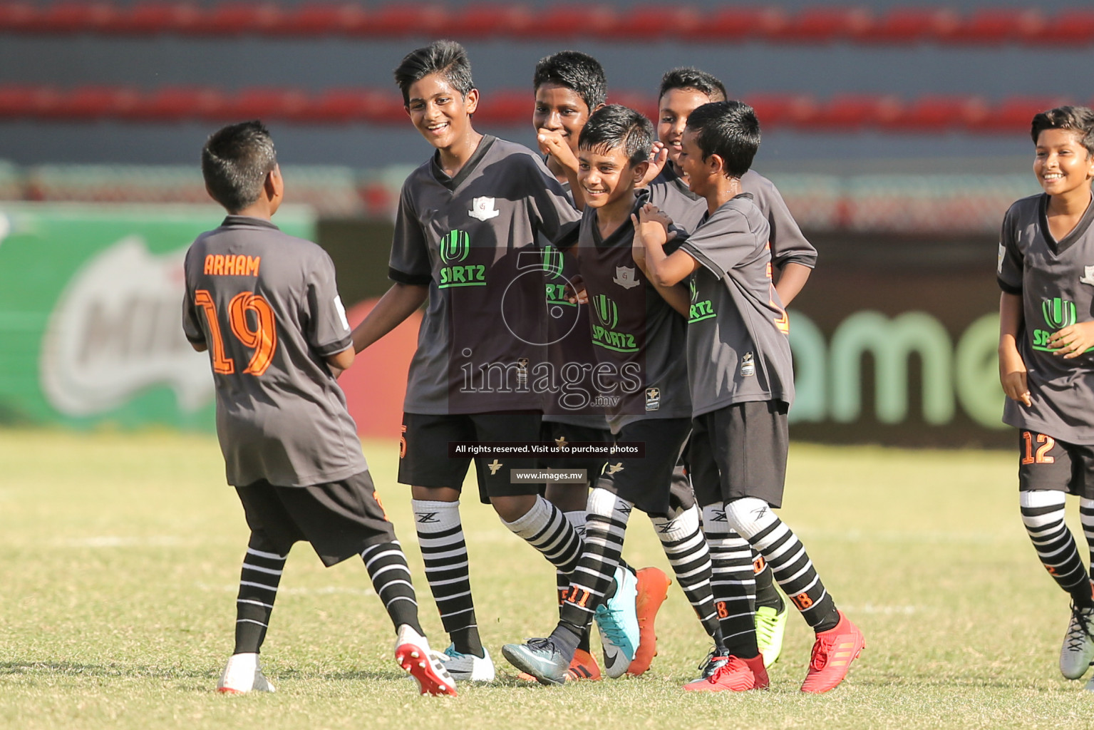Billabong vs Ghaazee School in MAMEN Inter School Football Tournament 2019 (U13) in Male, Maldives on 13th April 2019 Photos: Suadh Abdul Sattar/ images.mv