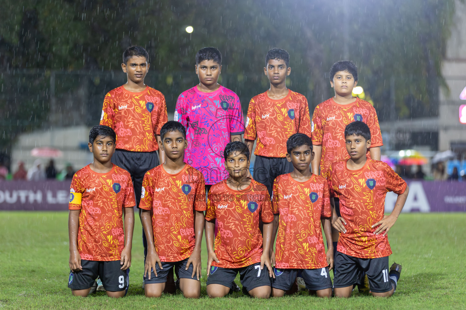 SUS vs Huriyya (U12) in Dhivehi Youth League 2024 - Day 2. Matches held at Henveiru Stadium on 22nd November 2024 , Friday. Photos: Shuu Abdul Sattar/ Images.mv