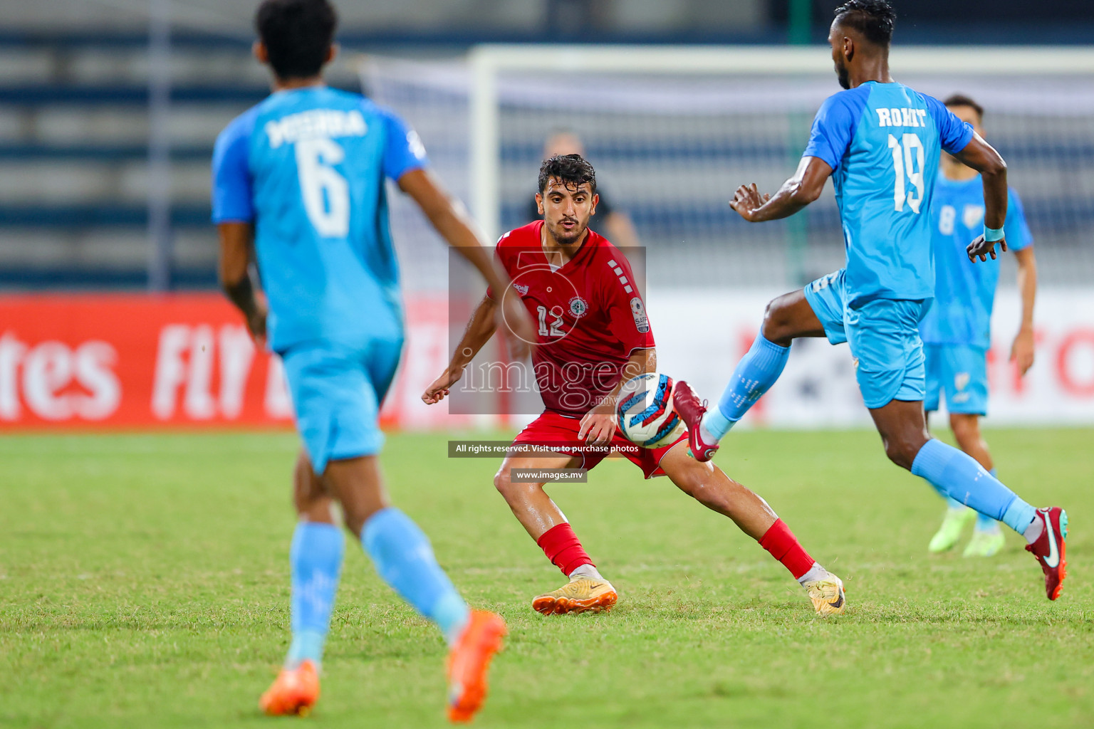 Lebanon vs India in the Semi-final of SAFF Championship 2023 held in Sree Kanteerava Stadium, Bengaluru, India, on Saturday, 1st July 2023. Photos: Nausham Waheed, Hassan Simah / images.mv