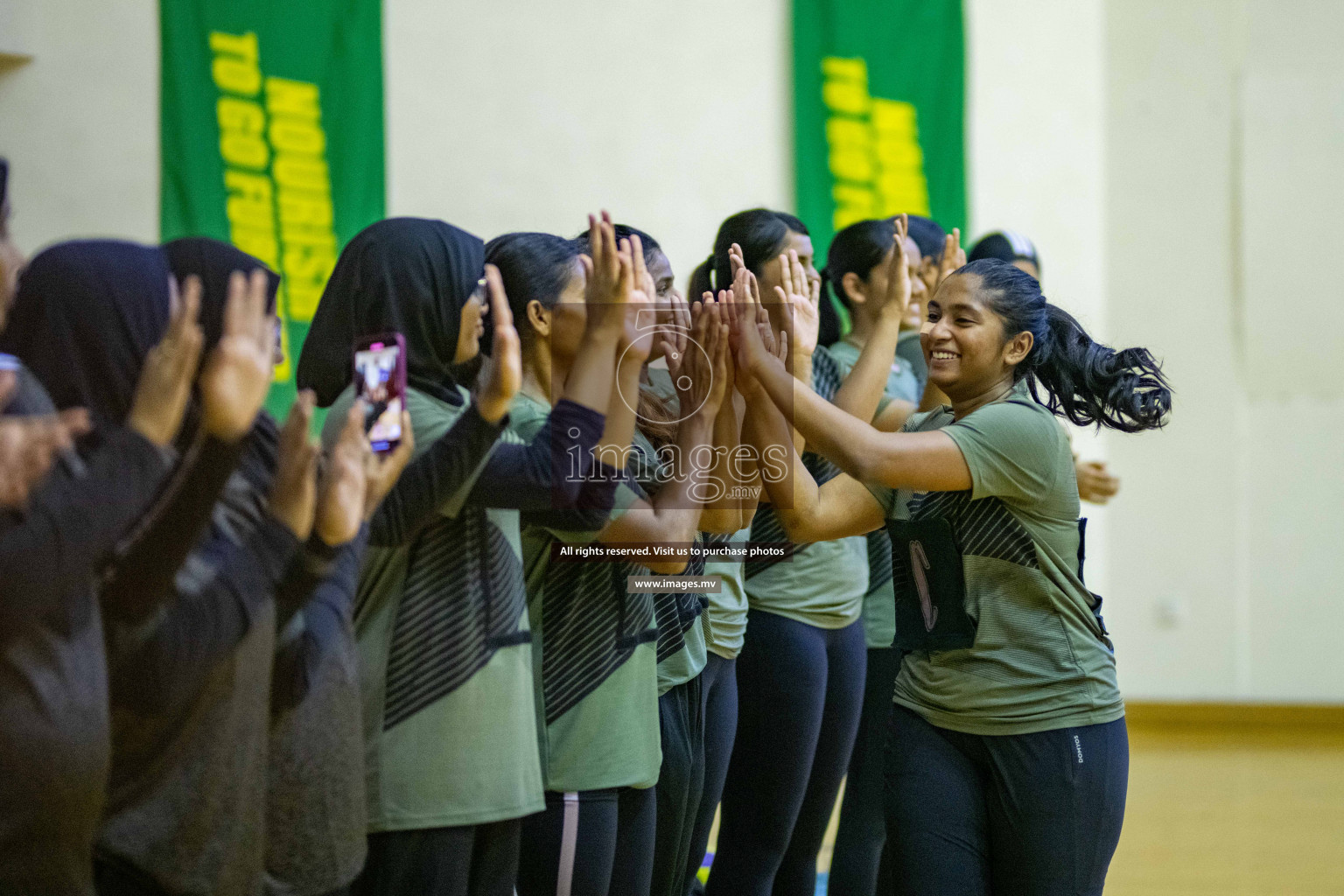 Kulhudhuffushi Youth & R.C vs Club Green Streets in the Finals of Milo National Netball Tournament 2021 (Women's) held on 5th December 2021 in Male', Maldives Photos: Ismail Thoriq / images.mv