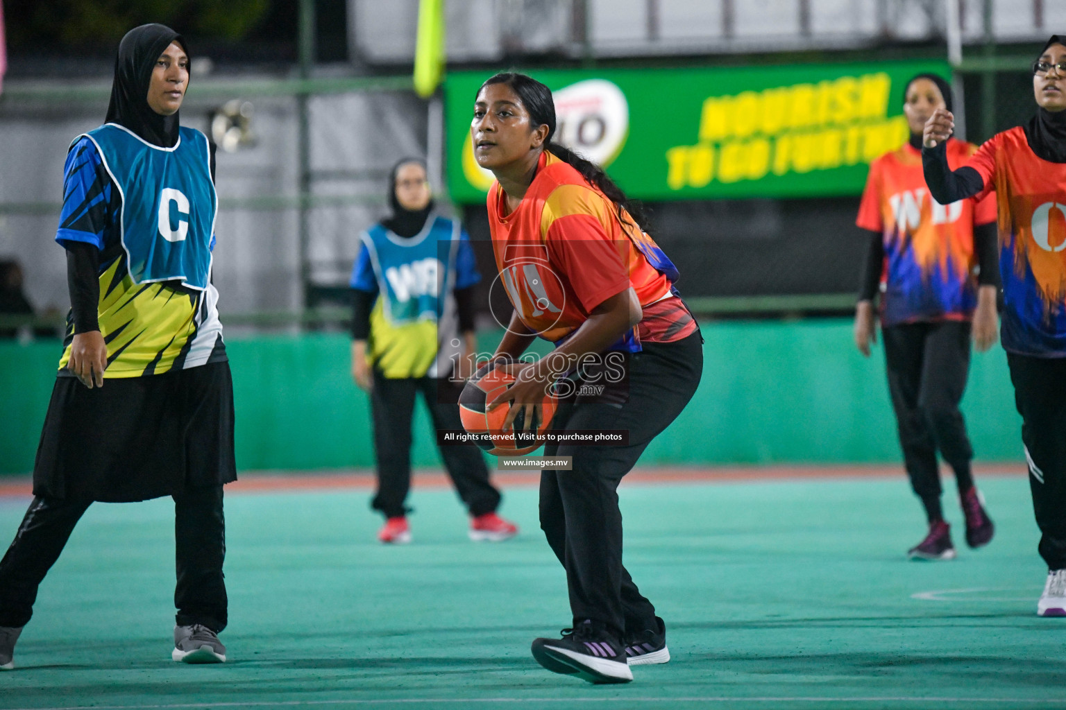 Semi Final of 20th Milo National Netball Tournament 2023, held in Synthetic Netball Court, Male', Maldives on 9th June 2023 Photos: Nausham Waheed/ Images.mv