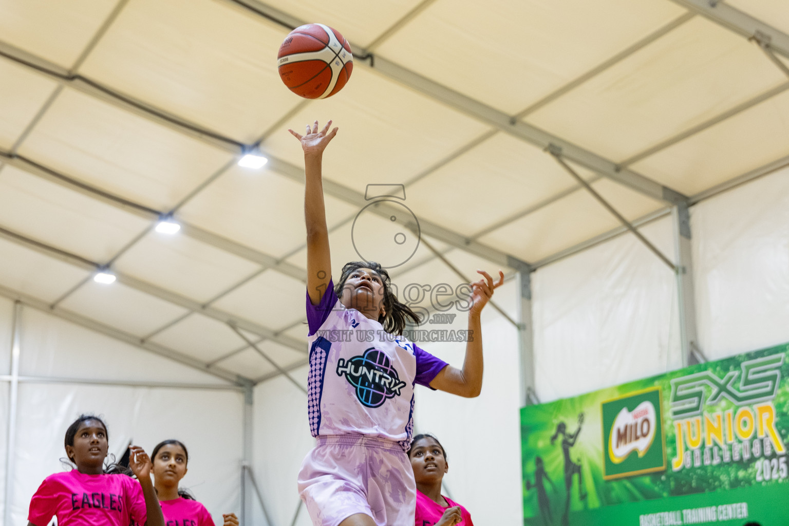 Milo 5 x 5 Junior Challenge 2025 - Basketball tournament held in Basketball Training Center, Male', Maldives on Thursday, 09th October 2025. 
Photo by: Hassan Simah / Images.mv
