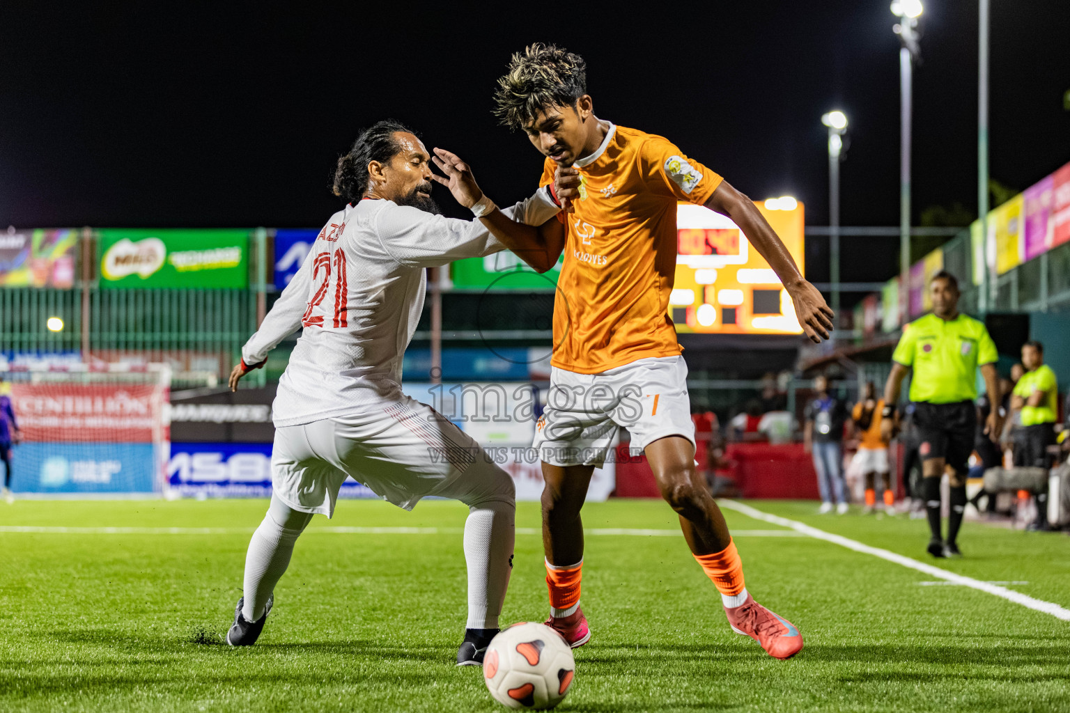 CC Sports Club vs Team Kaashidhoo in Kings Cup of Club Maldives Cup 2025 held in Rehendi Futsal Ground, Hulhumale', Maldives on Monday, 1st September 2025. Photos: Areef, Yasna / images.mv