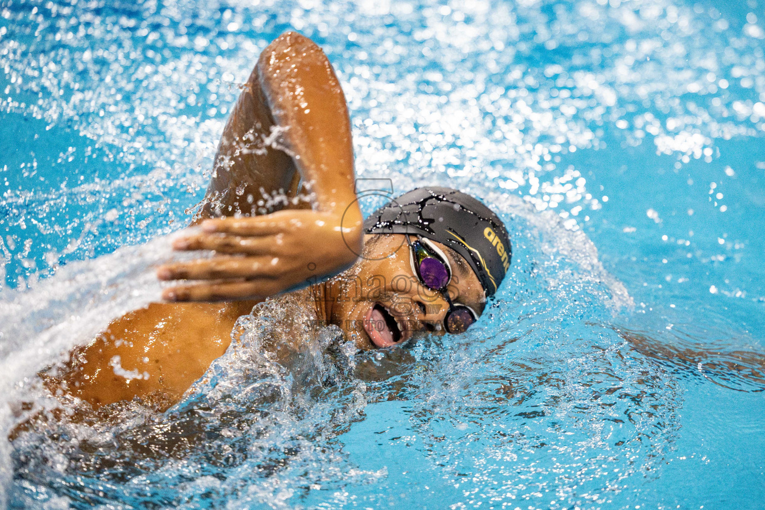 Day 5 of National Swimming Competition 2024 held in Hulhumale', Maldives on Tuesday, 17th December 2024. Photos: Hassan Simah / images.mv