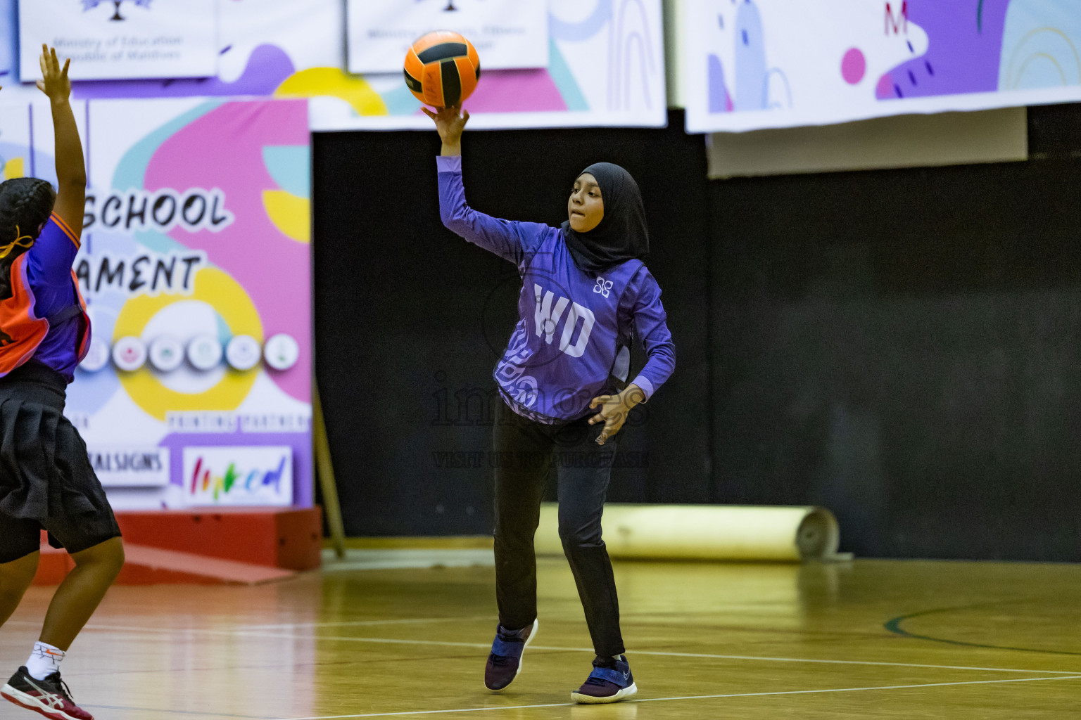 Day 12 of 25th Inter-School Netball Tournament was held in Social Center at Male', Maldives on Thursday, 22nd August 2024.