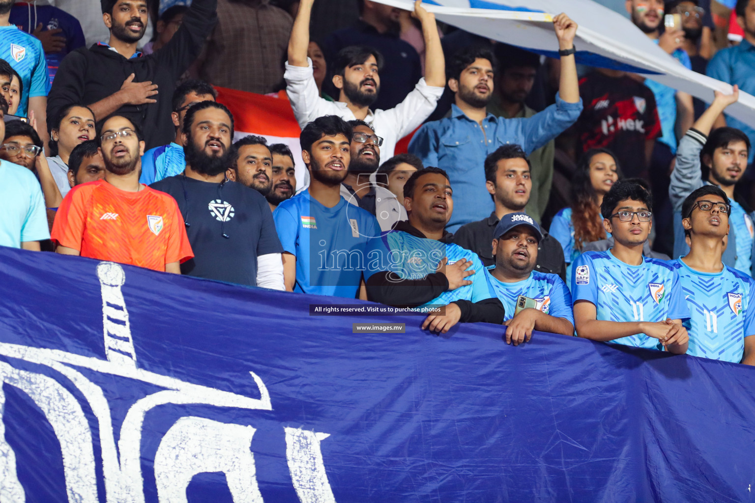 Kuwait vs India in the Final of SAFF Championship 2023 held in Sree Kanteerava Stadium, Bengaluru, India, on Tuesday, 4th July 2023. Photos: Nausham Waheed, Hassan Simah / images.mv