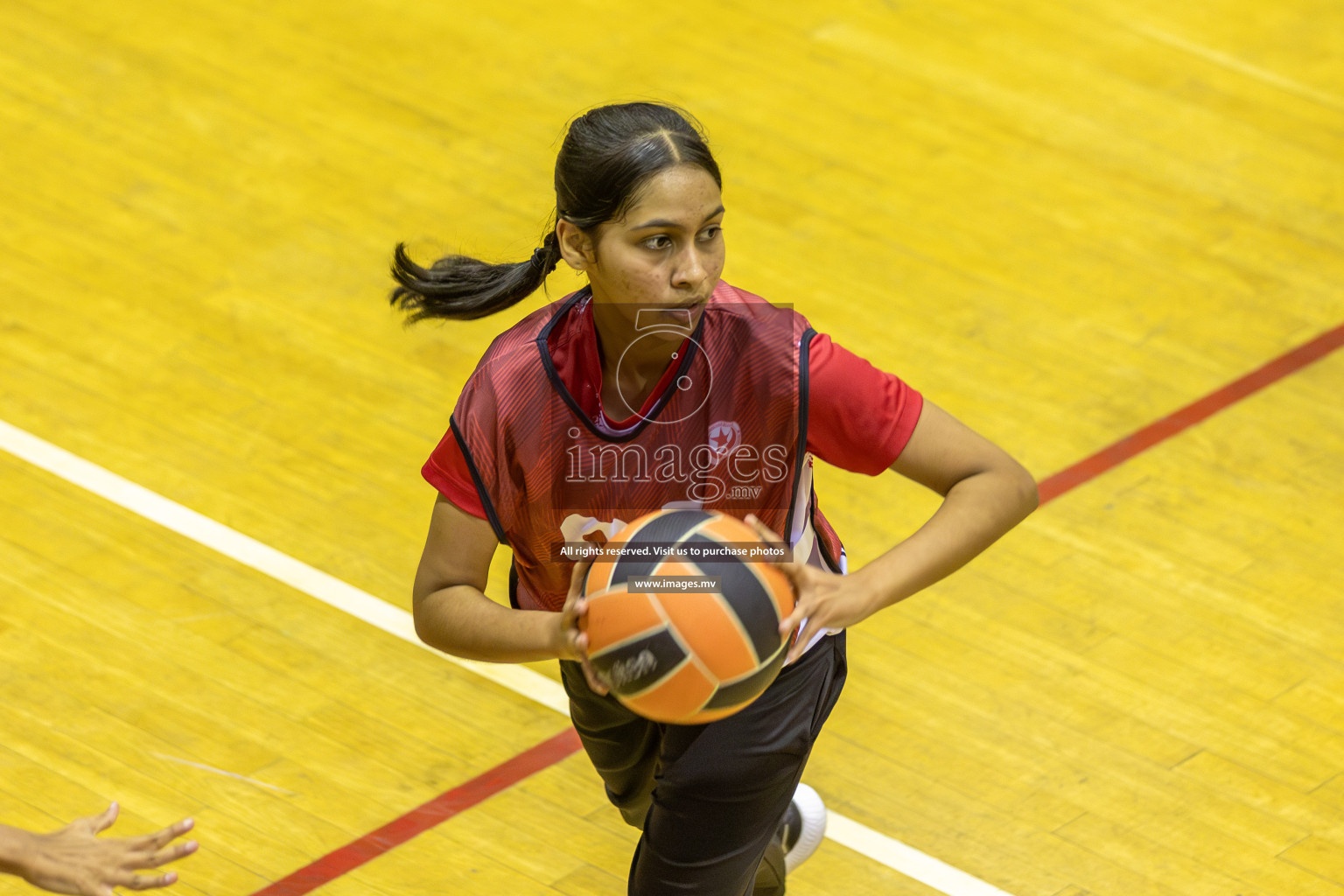 Day3 of 24th Interschool Netball Tournament 2023 was held in Social Center, Male', Maldives on 29th October 2023. Photos: Nausham Waheed, Mohamed Mahfooz Moosa / images.mv