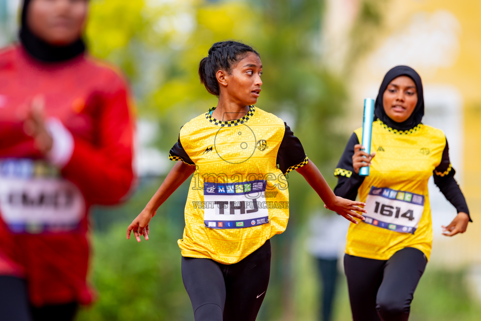 Day 6 of MWSC Interschool Athletics Championships 2024 held in Hulhumale Running Track, Hulhumale, Maldives on Thursday, 14th November 2024. Photos by: Nausham Waheed / Images.mv