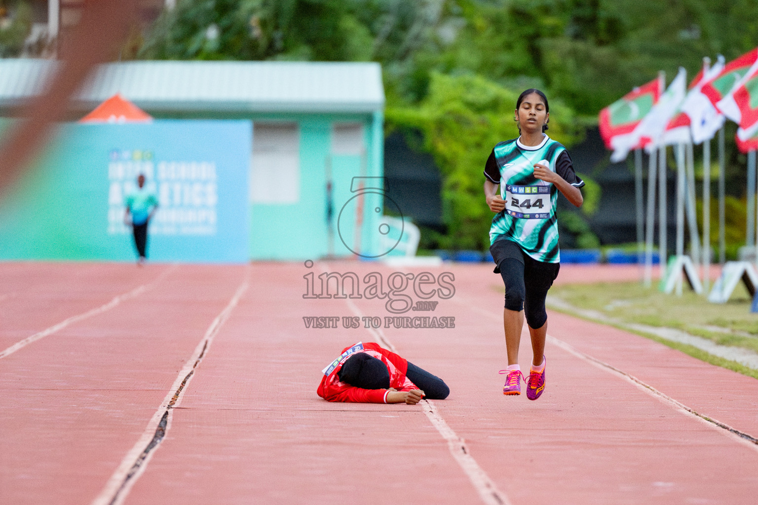 Day 2 of MWSC Interschool Athletics Championships 2024 held in Hulhumale Running Track, Hulhumale, Maldives on Sunday, 10th November 2024. 
Photos by: Hassan Simah / Images.mv