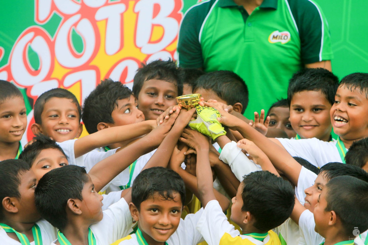 Finals  of Milo Kids Football Fiesta in Henveiru Grounds  in Male', Maldives, Saturday, April. 09, 2016. (Images.mv Photo/Abdulla Abeedh).