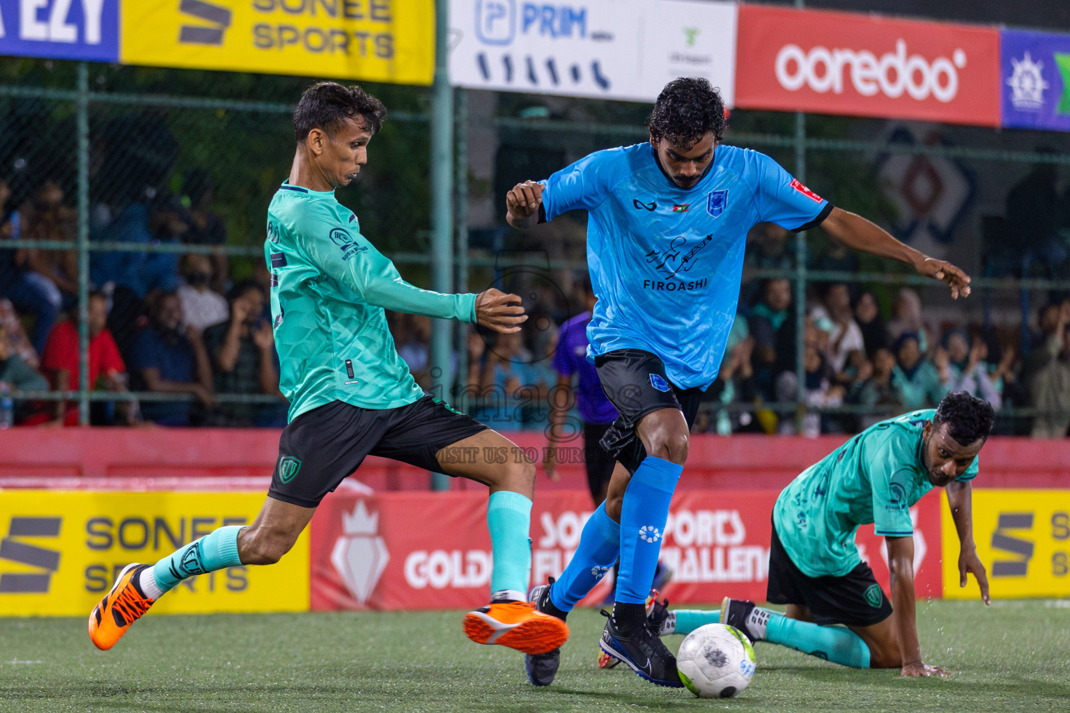 Dh Meedhoo vs Dh Bandidhoo in Day 3 of Golden Futsal Challenge 2024 was held on Thursday, 18th January 2024, in Hulhumale', Maldives Photos: Mohamed Mahfooz Moosa / images.mv