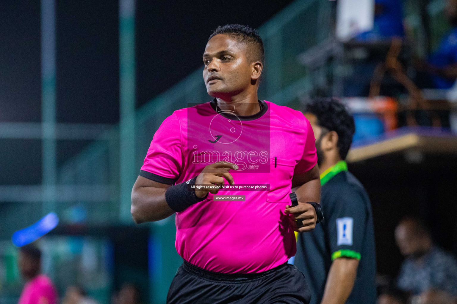 GA. Kondey vs GA. Dhaandhoo in Day 7 of Golden Futsal Challenge 2023 on 11 February 2023 in Hulhumale, Male, Maldives