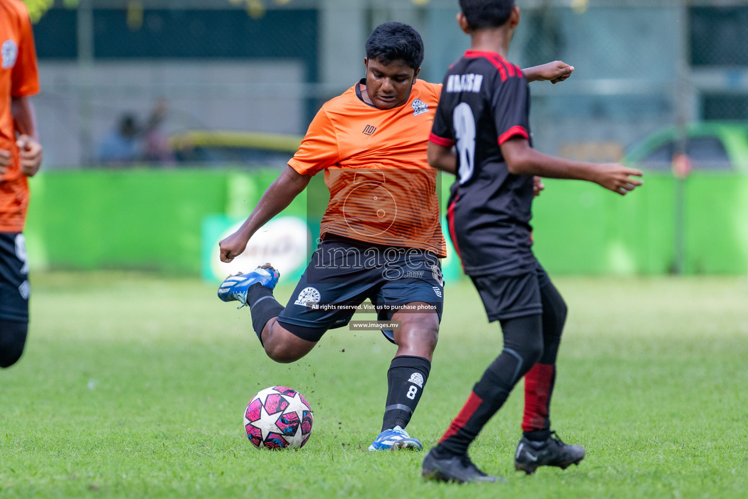 Day 1 of MILO Academy Championship 2023 (u14) was held in Henveyru Stadium Male', Maldives on 3rd November 2023. Photos: Nausham Waheed / images.mv