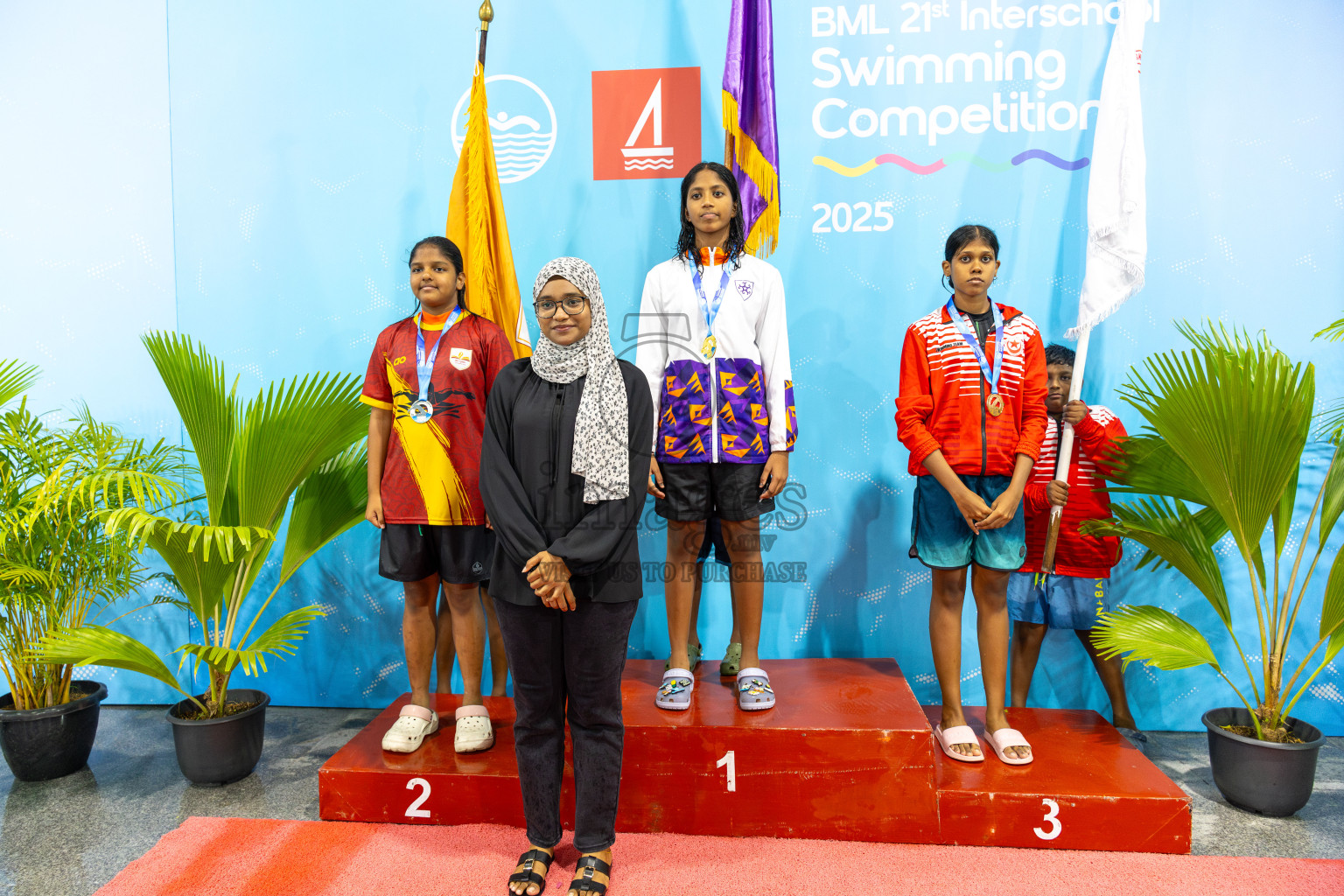 Day 5 of BML 21st Interschool Swimming Competition 2025 was held in Hulhumale' Swimming Pool, Hulhumale', Maldives on Wednesday, 15th October 2025.
Photos: Ismail Thoriq, Hassan Simah / images.mv