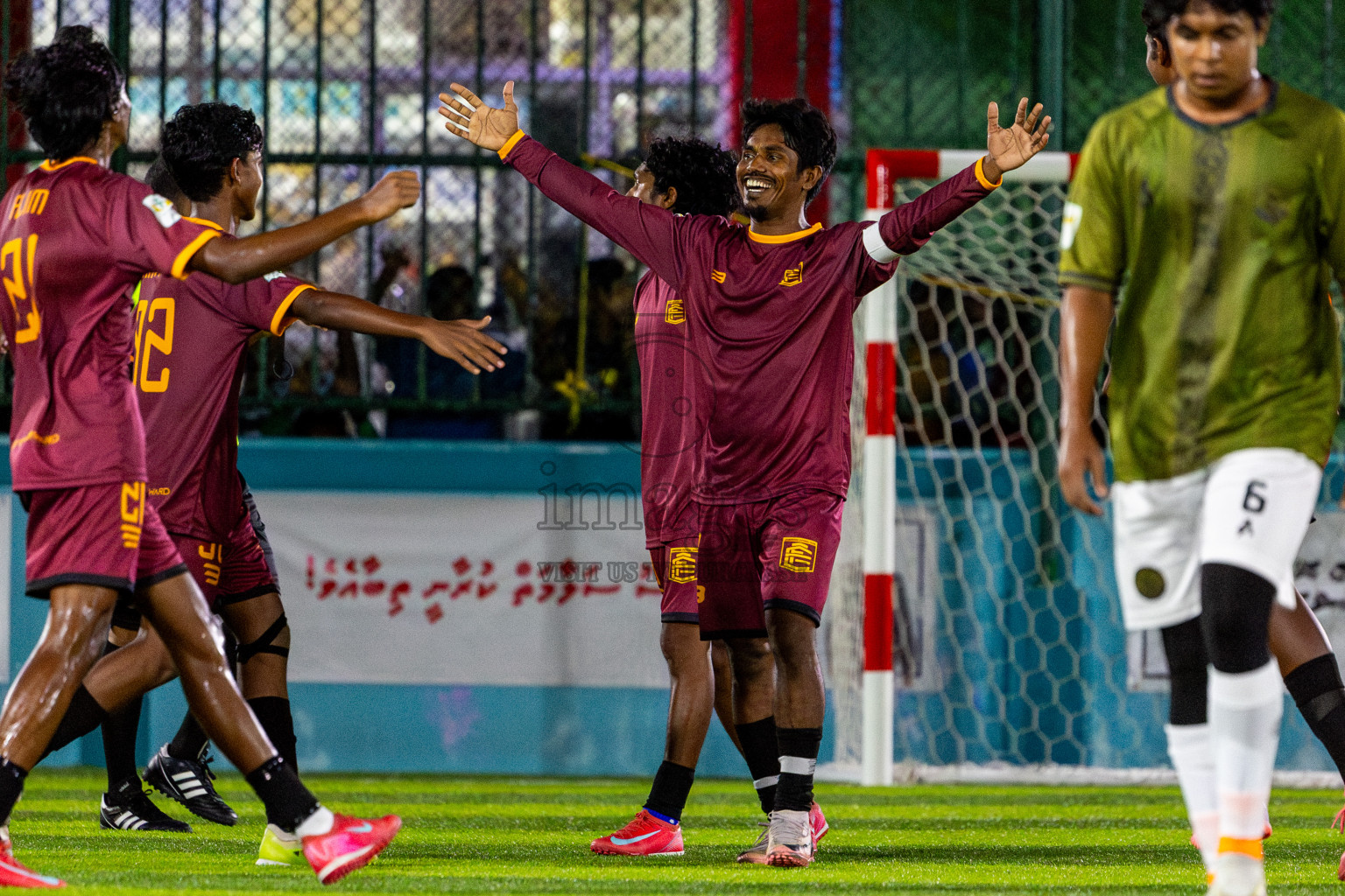 Comienzo fc vs The dee ess kay in Day 1 of Laamehi Dhiggaru Ekuveri Futsal Challenge 2025 was held on Thursday, 24th July 2025, at Dhiggaru Futsal Ground, Dhiggaru, Maldives Photos: Nausham Waheed / images.mv