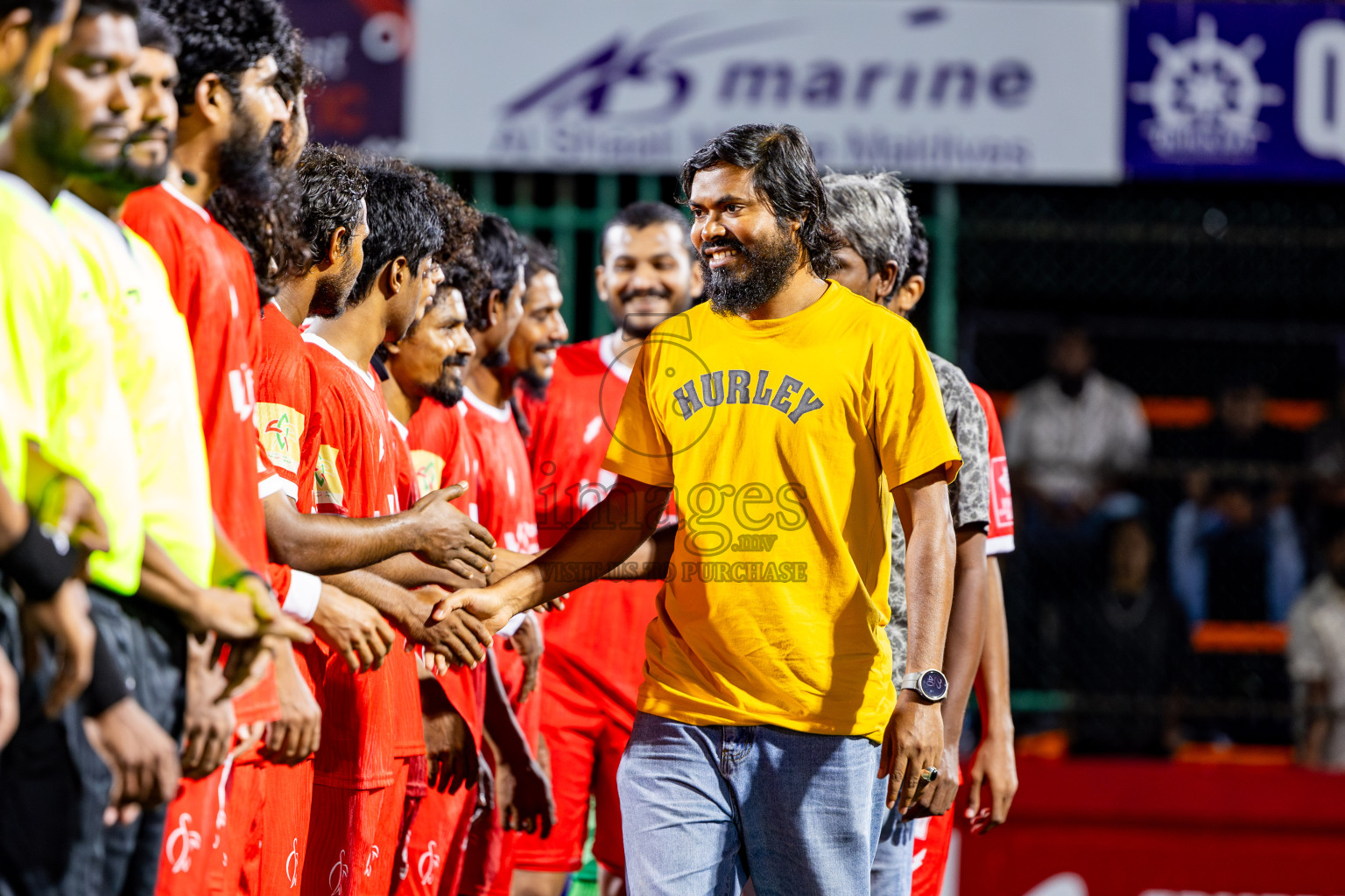 F Dharanboodhoo VS F Nilandhoo in Day 7 of Golden Futsal Challenge 2025 was held on Saturday, 11th January 2025, in Hulhumale', Maldives Photos: Nausham Waheed / images.mv