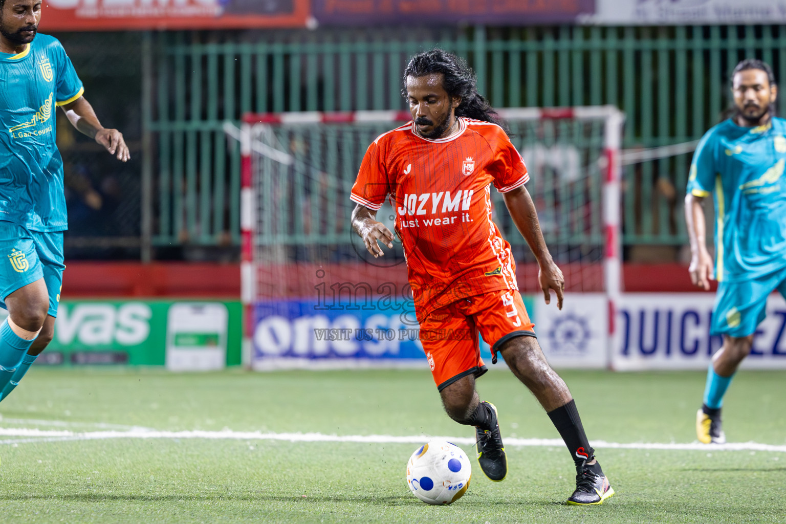L Maavah VS L Gan in Day 8 of Golden Futsal Challenge 2025 was held on Sunday, 12th January 2025, in Hulhumale', Maldives
Photos: Ismail Thoriq / images.mv