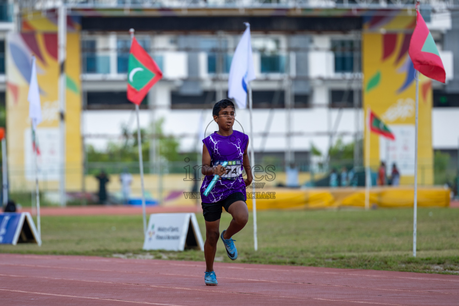 Day 5 of MWSC Interschool Athletics Championships 2024 held in Hulhumale Running Track, Hulhumale, Maldives on Wednesday, 13th November 2024. Photos by: Ismail Thoriq / Images.mv