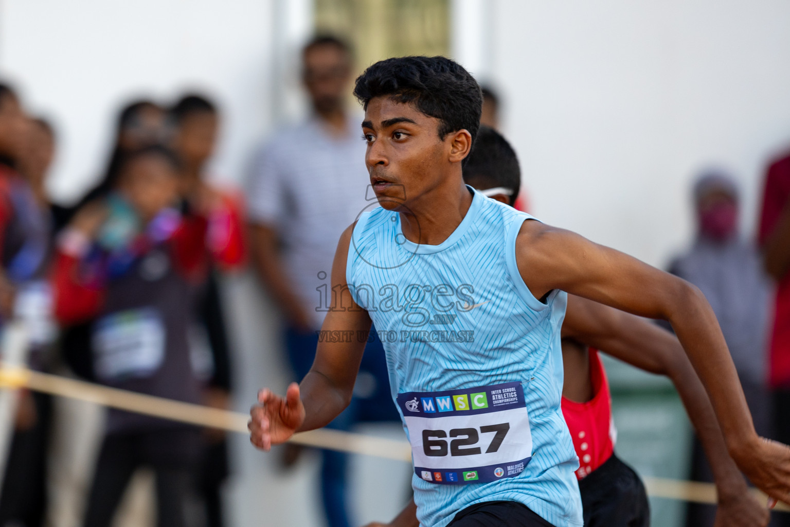 Day 1 of MWSC Interschool Athletics Championships 2024 held in Hulhumale Running Track, Hulhumale, Maldives on Saturday, 9th November 2024. Photos by: Ismail Thoriq / Images.mv