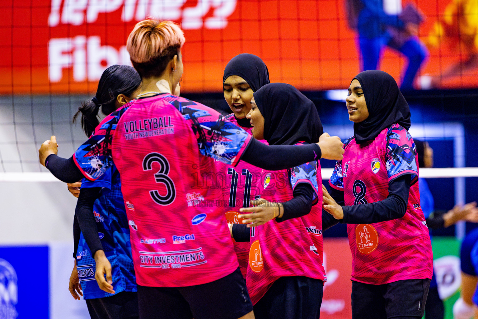 Police club vs Volleyball Youth NG Day 3 of Women's Division of Milo VAM Cup 2025 held in Male', Maldives on Friday, 11th April 2025 at Social Center Indoor Hall Photos By: Nausham Waheed / images.mv
