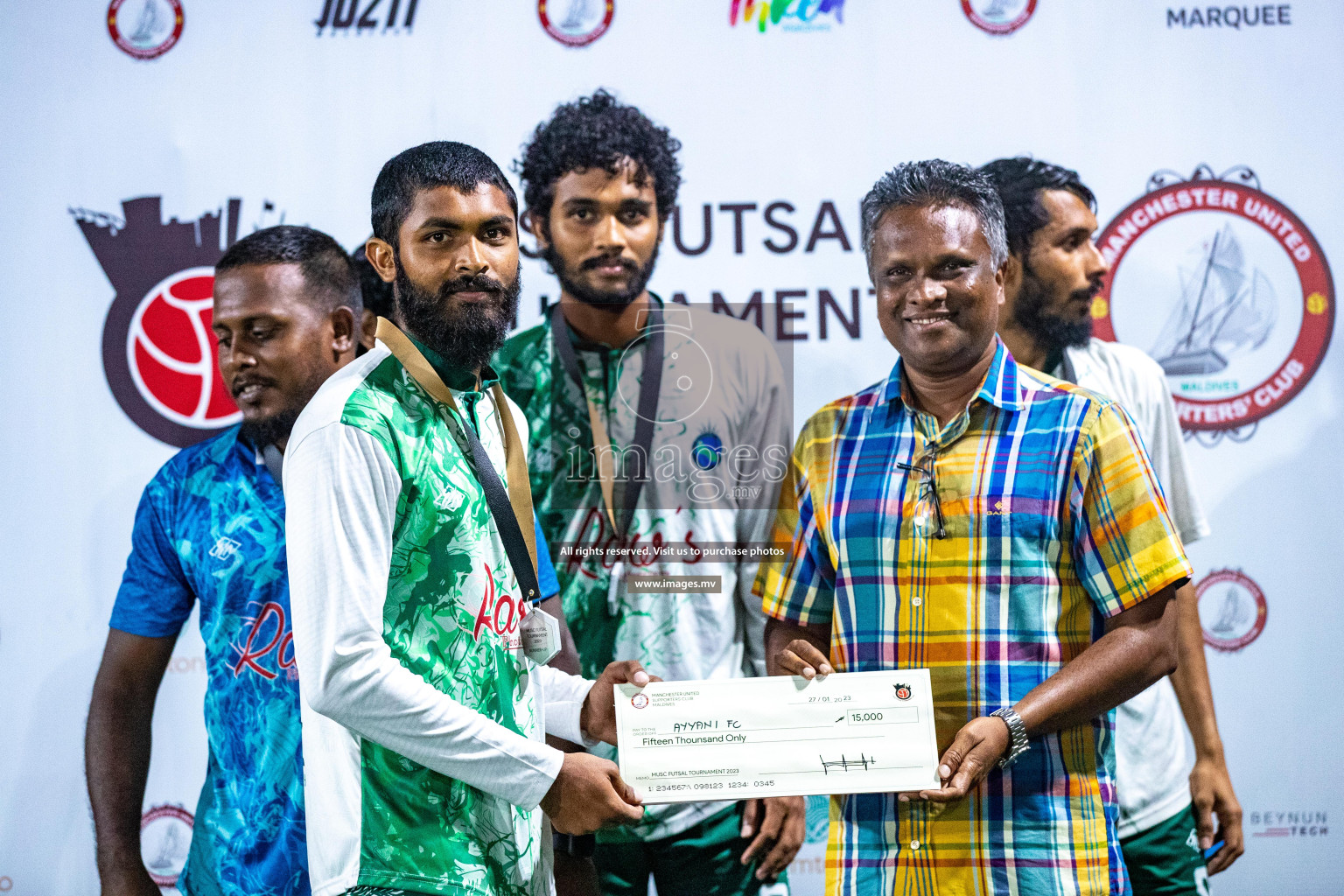 Final of MUSC Futsal Tournament 2023 was held in Hulhumale', Maldives, 27th Jan 2023. Photos: Nausham Waheed / images.mv