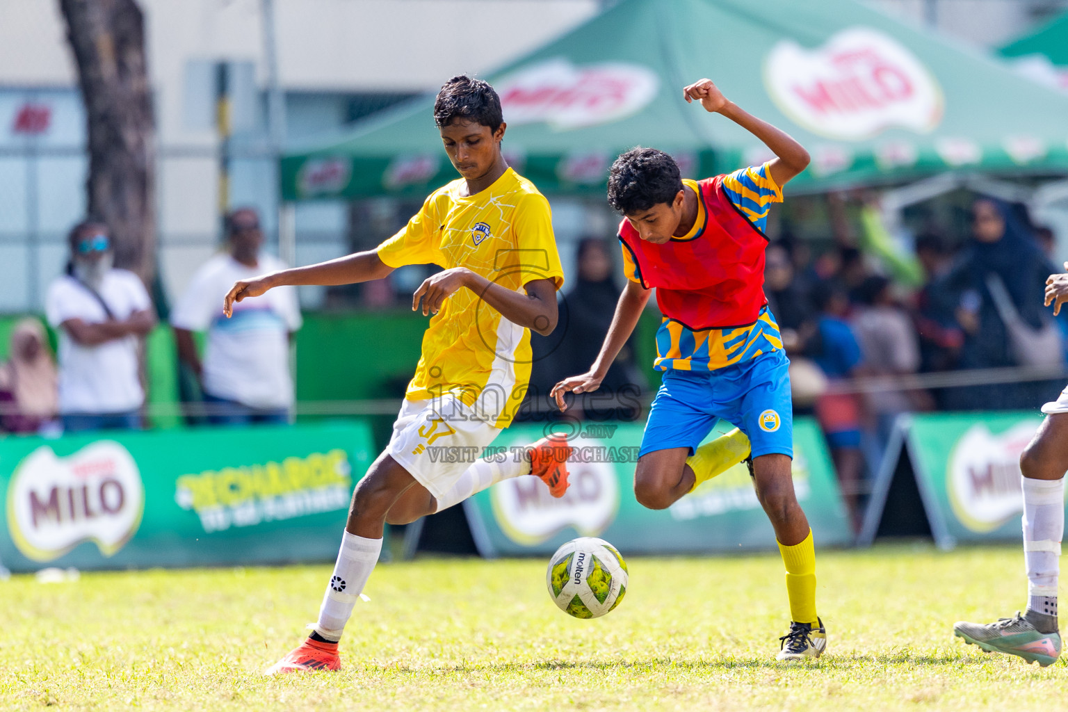 Day 5 of MILO Academy Championship 2025 (U14) was held on Monday, 3rd November 2025 at Henveiru Football Grounds, Male', Maldives . 

Photos: Mohamed Mahfooz Moosa / images.mv