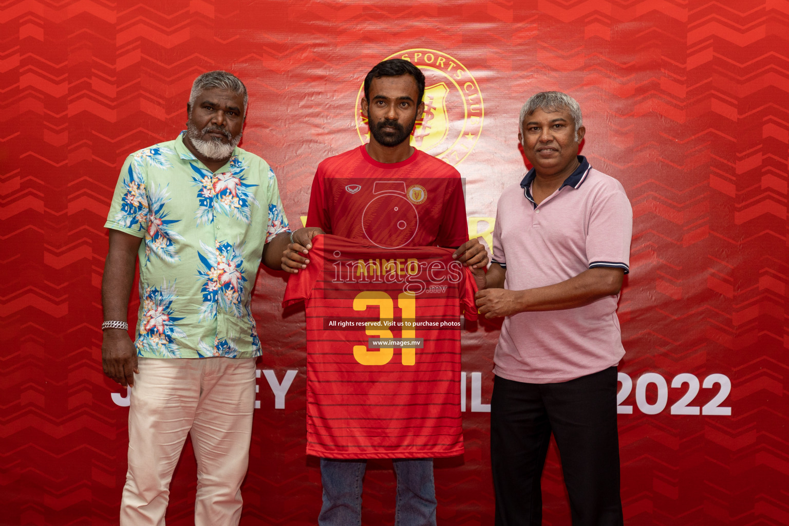 Victory Sports Club Jersey Unveiling 2022 on 14th July 2022, held in Jamaaludheen School Hall, Male', Maldives  Photos: Hassan Simah / Images.mv