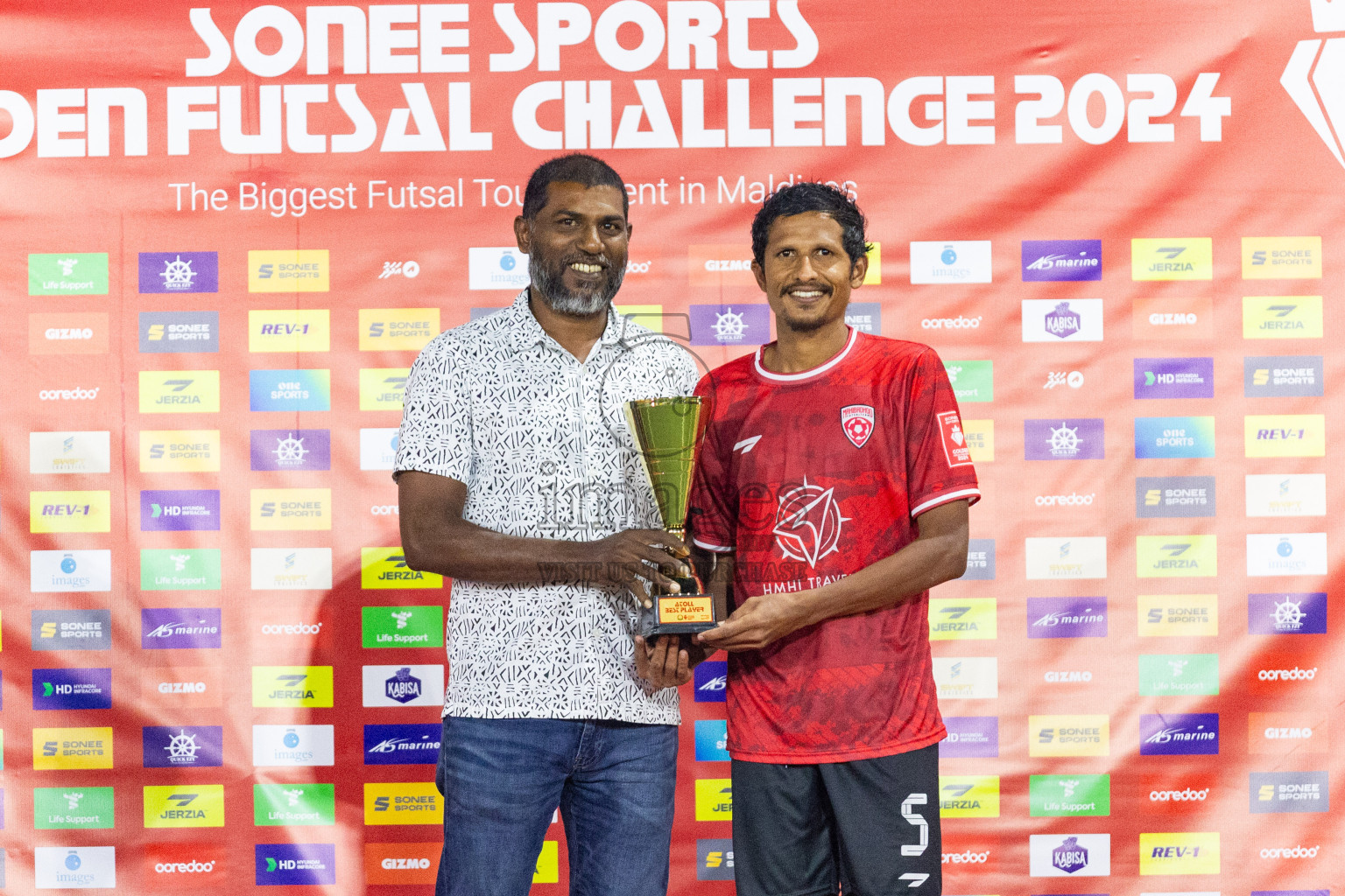 ADh Maamigili vs ADh Mahibadhoo in Day 21 of Golden Futsal Challenge 2024 was held on Sunday , 4th February 2024 in Hulhumale', Maldives Photos: Nausham Waheed / images.mv