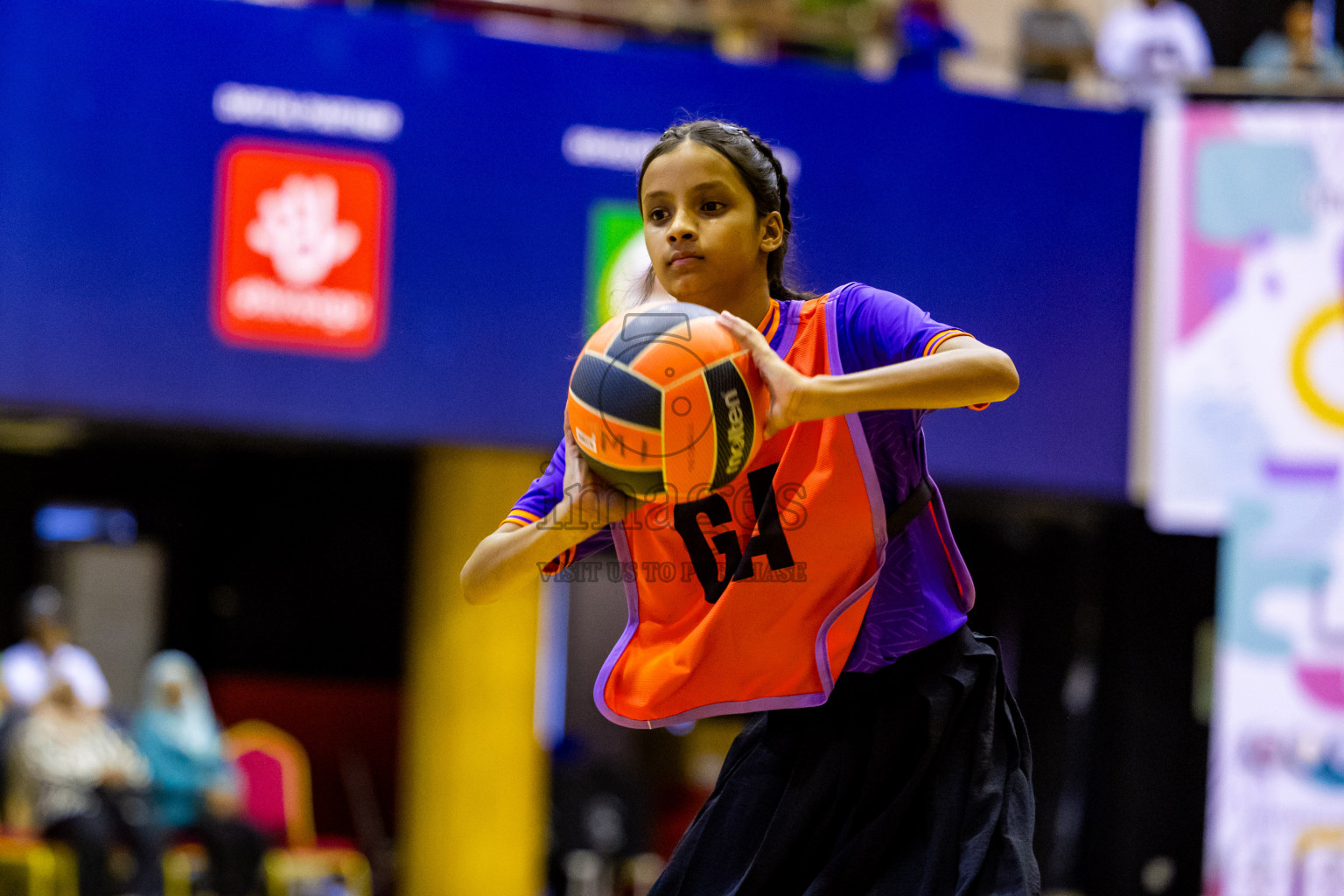 Day 9 of 25th Inter-School Netball Tournament was held in Social Center at Male', Maldives on Monday, 19th August 2024. Photos: Nausham Waheed / images.mv