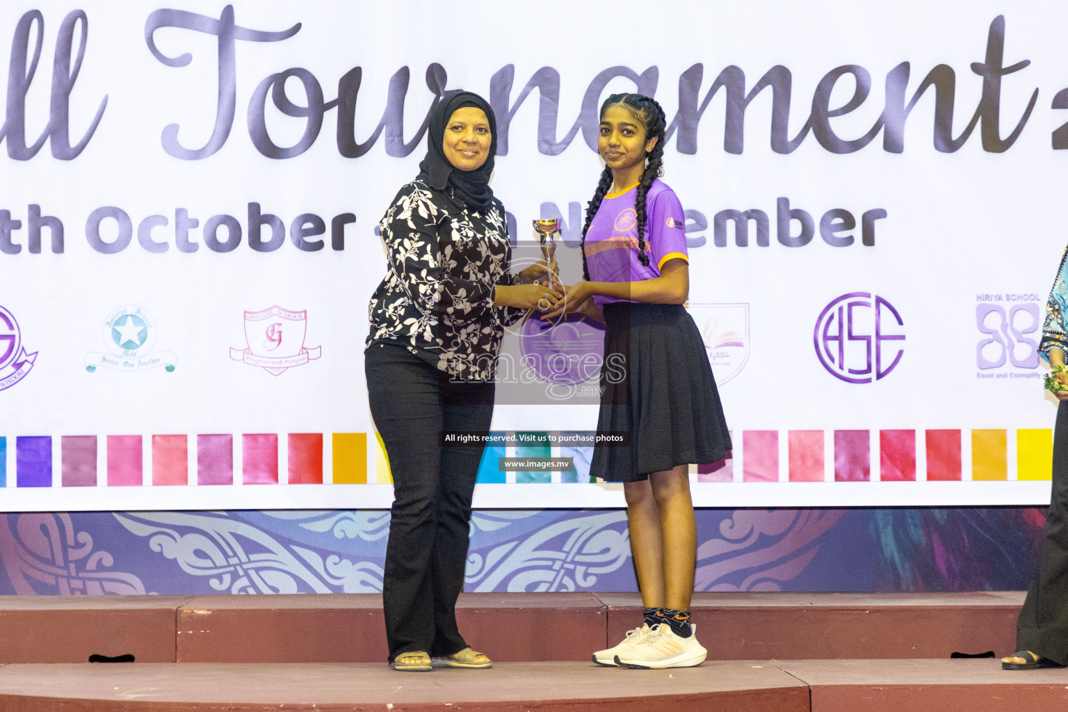 Final of 24th Interschool Netball Tournament 2023 was held in Social Center, Male', Maldives on 7th November 2023. Photos: Nausham Waheed / images.mv