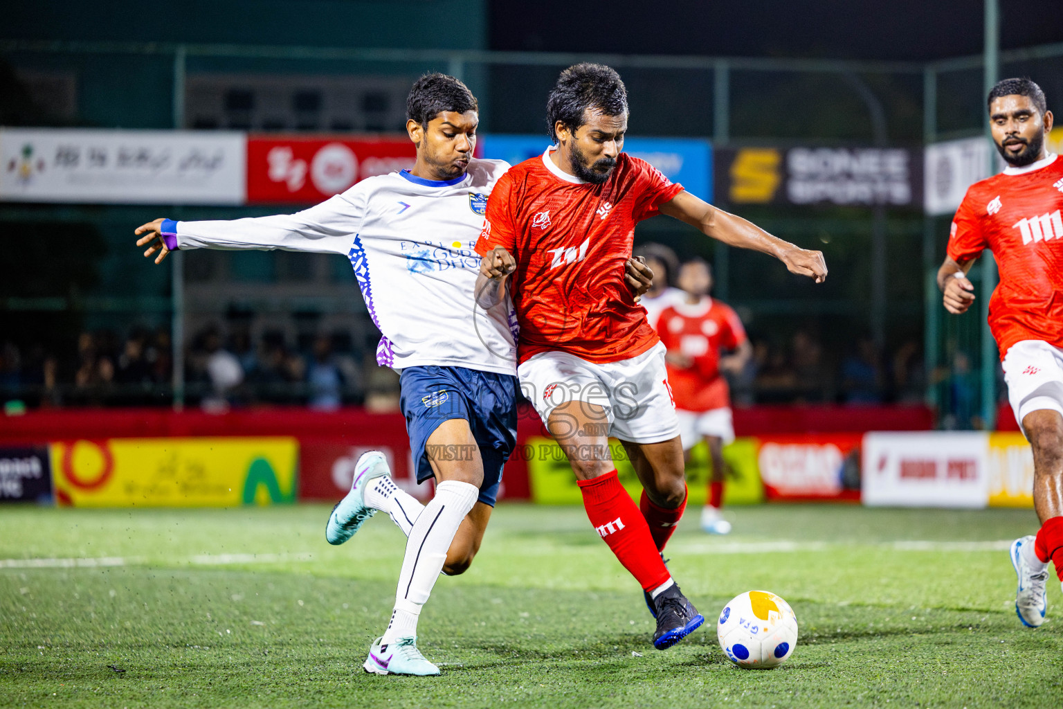K Guraidhoo vs K Kaashidhoo in Day 10 of Golden Futsal Challenge 2025 was held on Tuesday, 14th January 2025, in Hulhumale', Maldives Photos: Nausham Waheed / images.mv