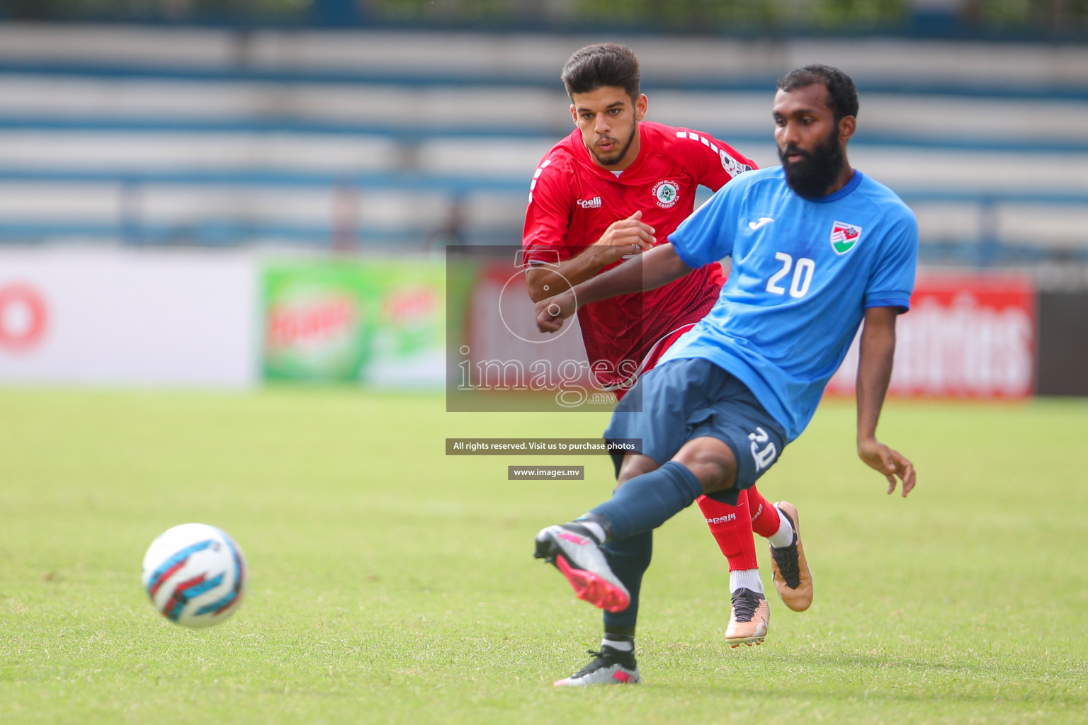 Lebanon vs Maldives in SAFF Championship 2023 held in Sree Kanteerava Stadium, Bengaluru, India, on Tuesday, 28th June 2023. Photos: Nausham Waheed, Hassan Simah / images.mv