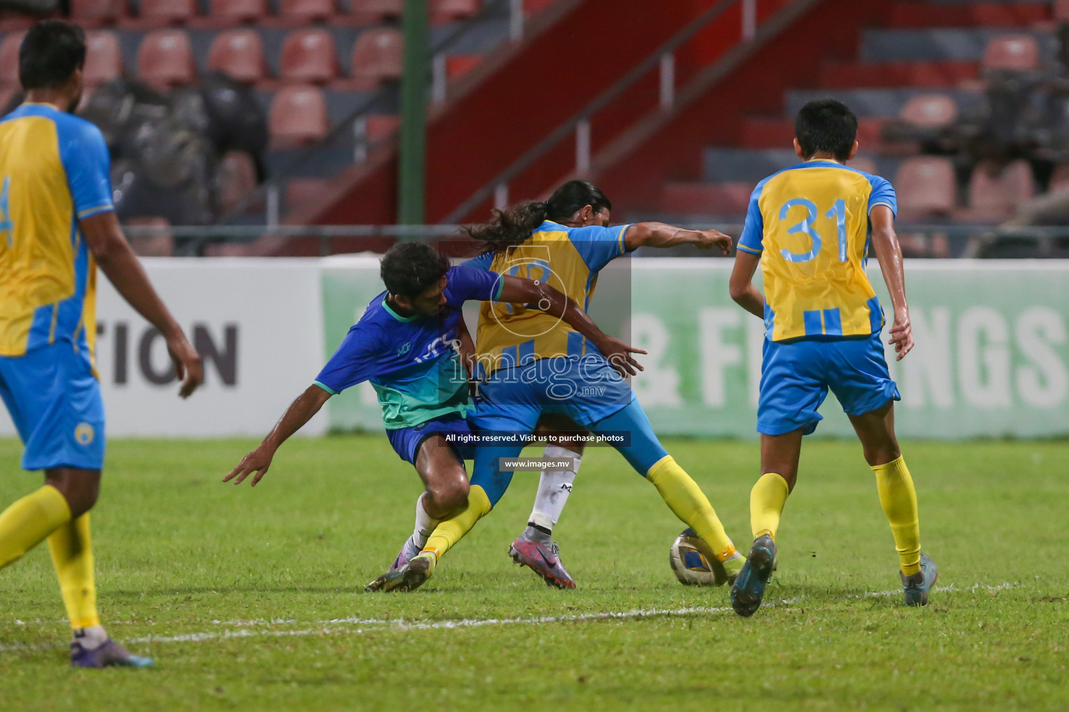 President's Cup 2023 - Club Valencia vs Super United Sports, held in National Football Stadium, Male', Maldives  Photos: Mohamed Mahfooz Moosa/ Images.mv