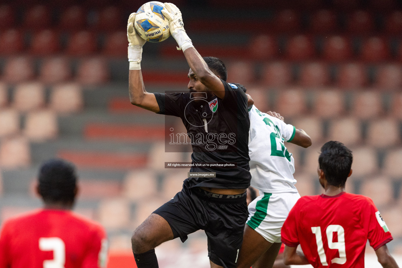 FIFA World Cup 2026 Qualifiers Round 1 home match vs Bangladesh held in the National Stadium, Male, Maldives, on Thursday 12th October 2023. Photos: Nausham Waheed / Images.mv