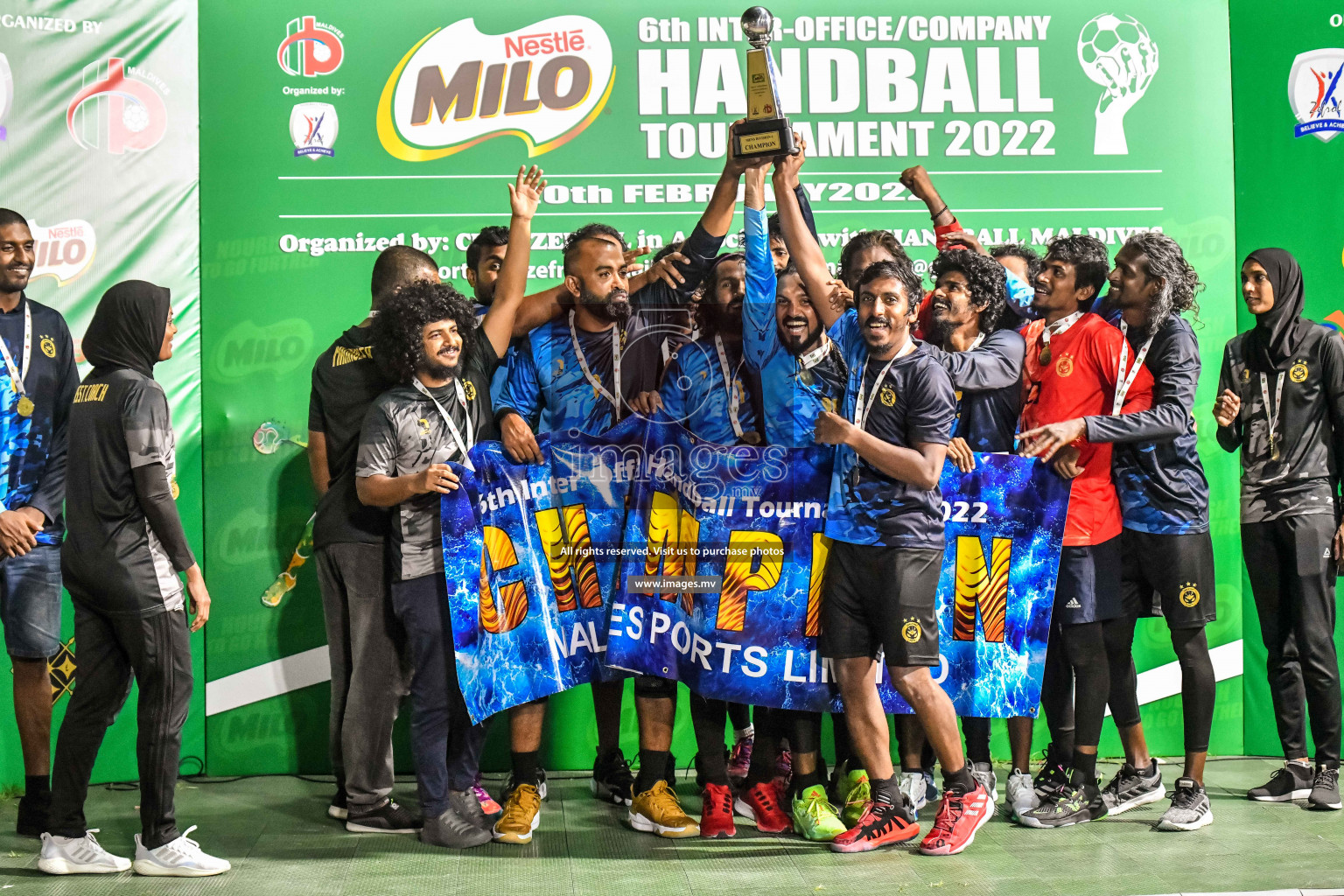 Final of Milo 6th Inter Office Handball Tournament 2022 - Photos by Nausham Waheed