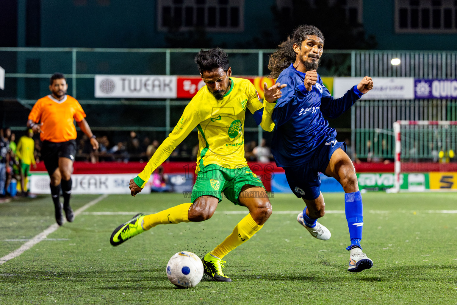 Gdh Vaadhoo vs GA Villingili in zone round Day 30 of Golden Futsal Challenge 2025 was held on Monday , 3rd February 2025, in Hulhumale', Maldives. Photos: Nausham Waheed / images.mv