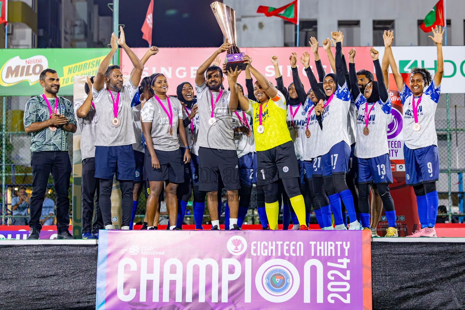 MPL vs POLICE CLUB in Finals of Eighteen Thirty 2024 held in Rehendi Futsal Ground, Hulhumale', Maldives on Sunday, 22nd September 2024. Photos: Nausham Waheed, Shu / images.mv