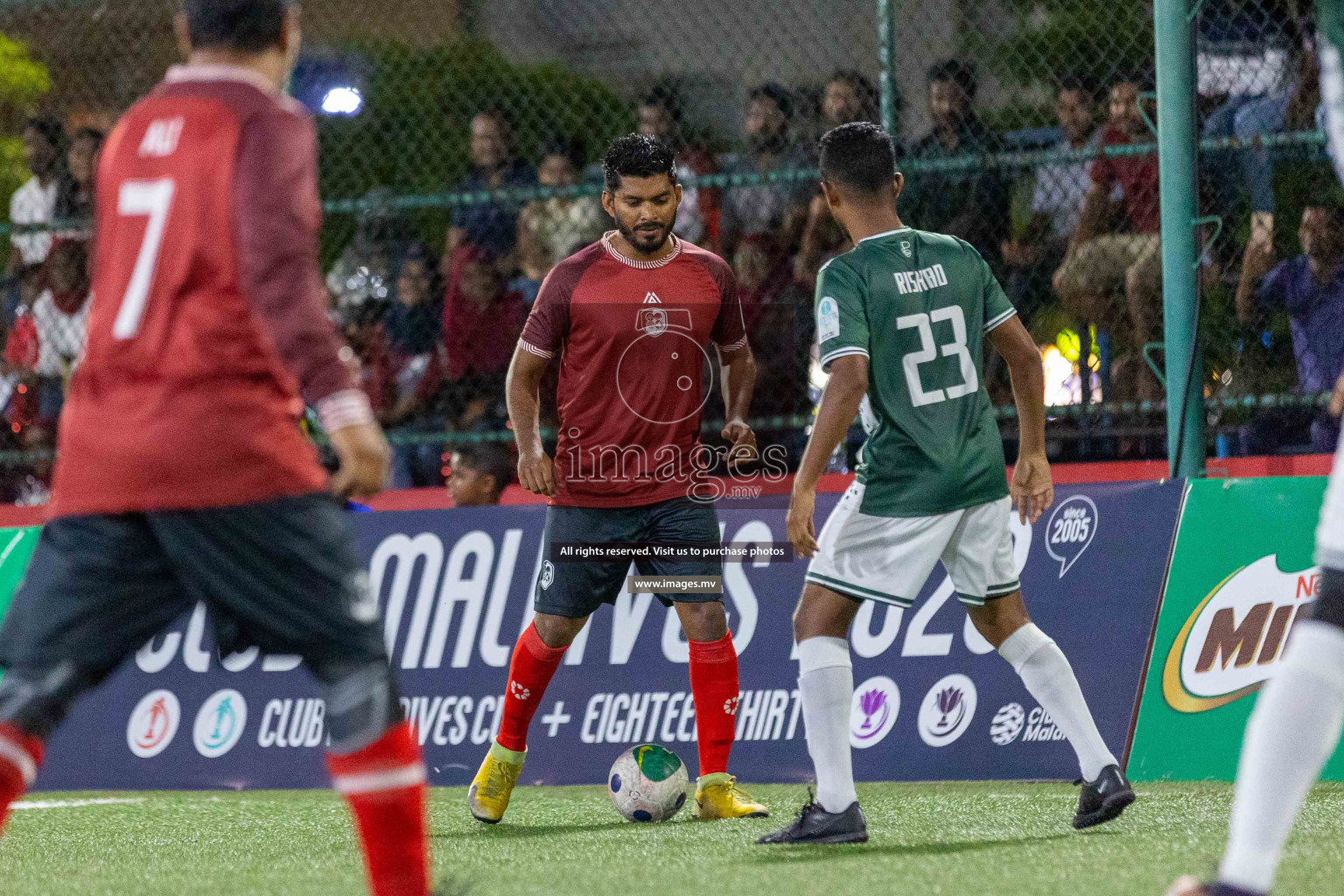 President's Office SC vs Club 220 in Club Maldives Cup Classic 2023 held in Hulhumale, Maldives, on Monday, 24th July 2023. Photos: Ismail Thoriq / images.mv