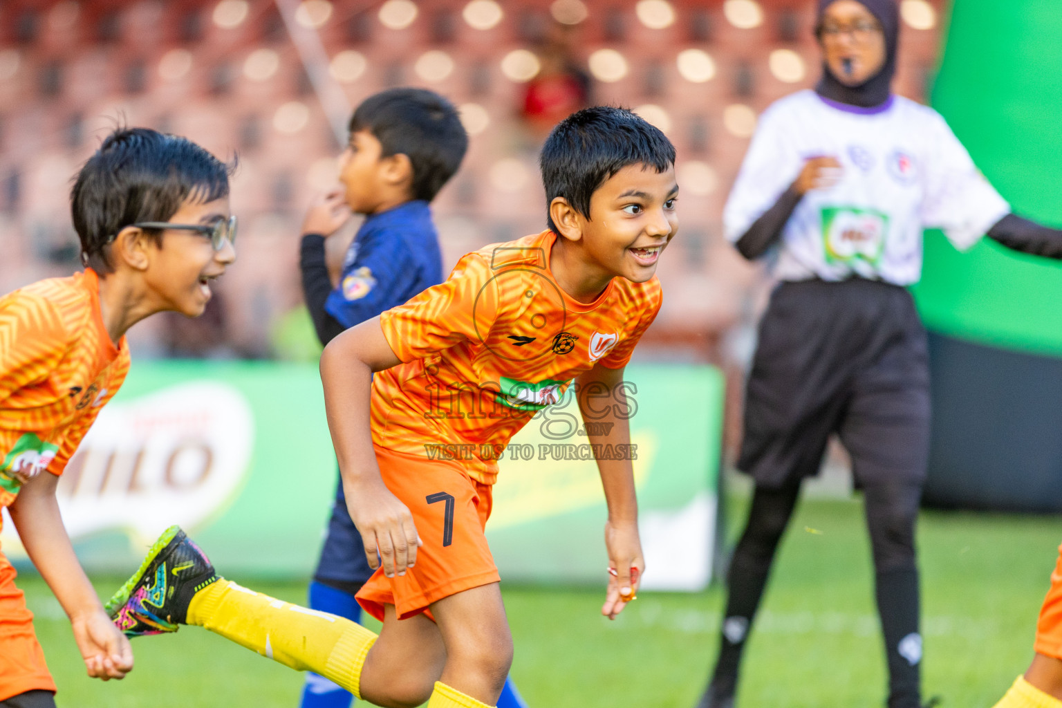 Day 2 of MILO Kids Football Fiesta was held at National Stadium in Male', Maldives on Saturday, 24th February 2024.