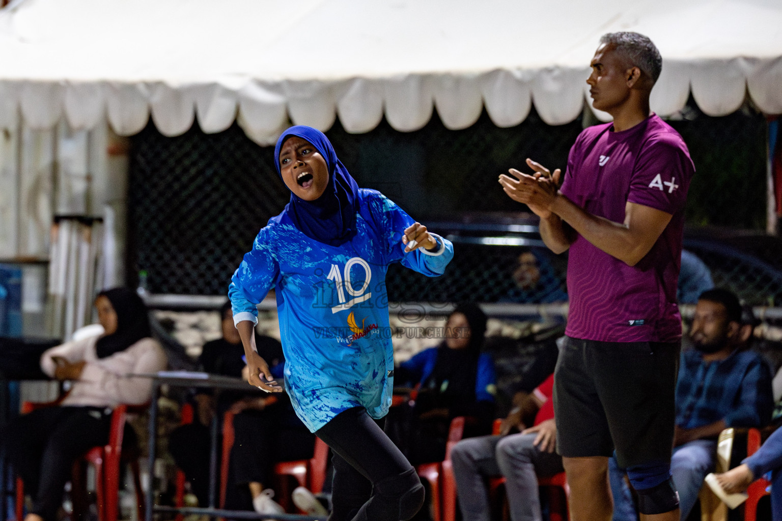 U19 Male and Atoll Girl's Finals in Day 9 of Interschool Volleyball Tournament 2024 was held in ABC Court at Male', Maldives on Saturday, 30th November 2024. Photos: Hassan Simah / images.mv