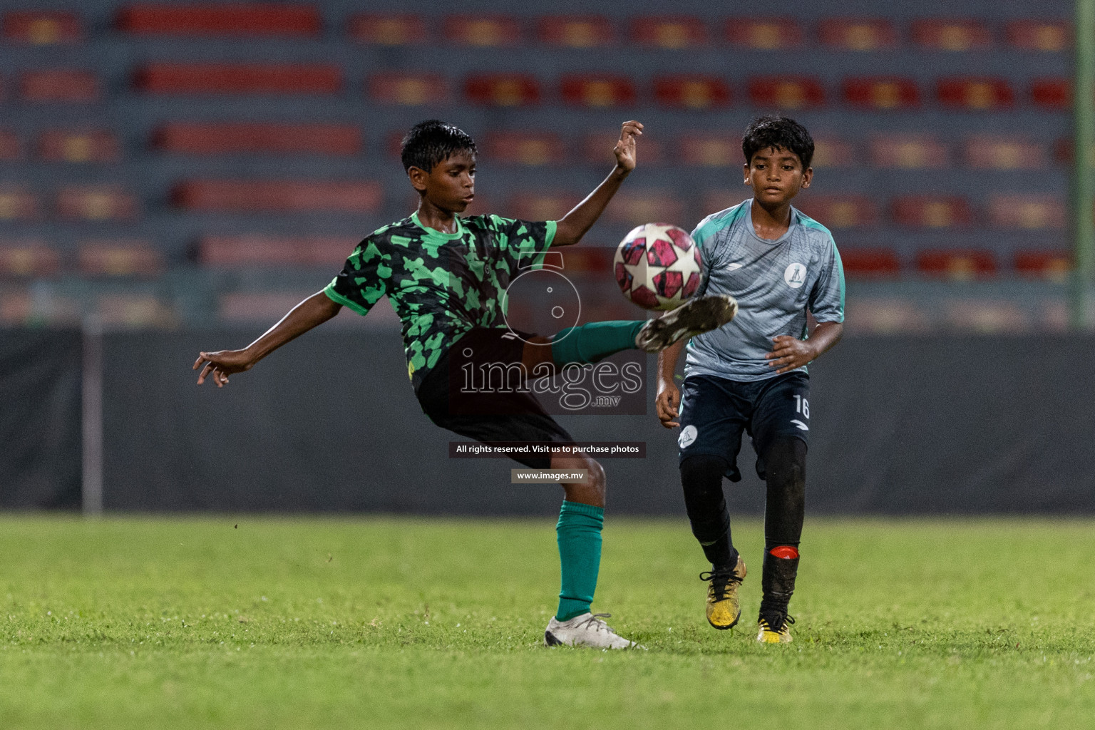 Kalaafaanu School vs Ahmadhiyya International School in the Final of FAM U13 Inter School Football Tournament 2022/23 was held in National Football Stadium on Sunday, 11th June 2023. Photos: Ismail Thoriq / images.mv