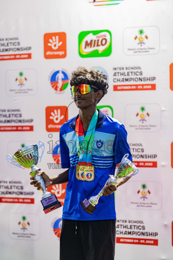 Day 6 of Inter-school Athletics Championship 2025 held in Ekuveni Synthetic Track, Male', Maldives on Sunday, 12th October 2025. Photos by: Areef Adam / Images.mv