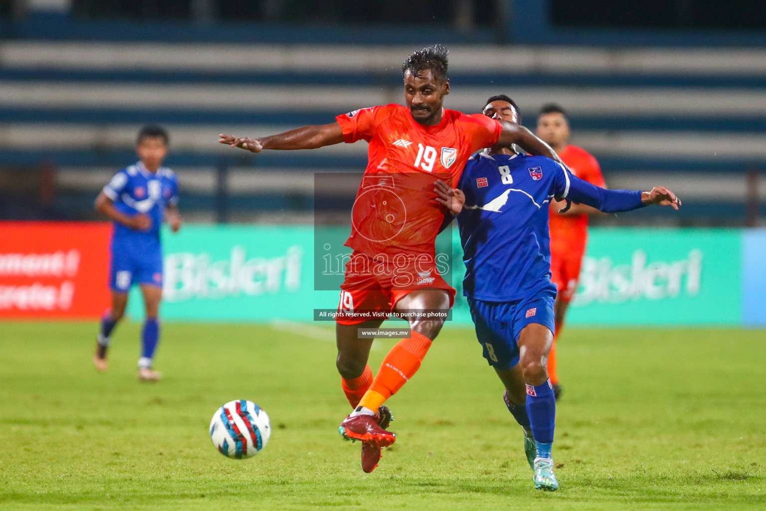 Nepal vs India in SAFF Championship 2023 held in Sree Kanteerava Stadium, Bengaluru, India, on Saturday, 24th June 2023. Photos: Hassan Simah / images.mv