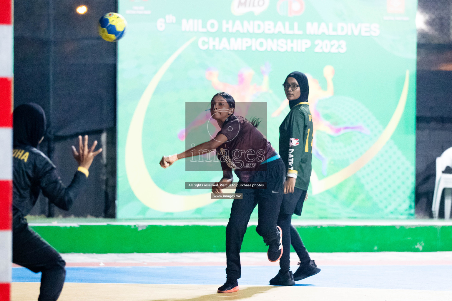 Day 5 of 6th MILO Handball Maldives Championship 2023, held in Handball ground, Male', Maldives on Friday, 24th May 2023 Photos: Shuu Abdul Sattar/ Images.mv