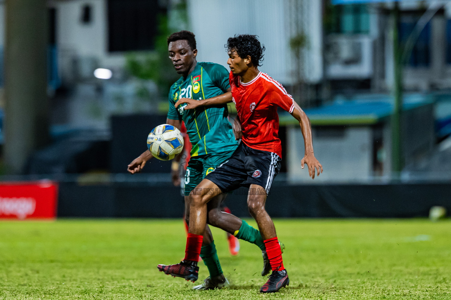 Maziya Sports & Recreation vs TC Sports Club in Dhivehi Premier League 2025/26 held in National Football Stadium, Male', Maldives on Wednesday, 24th September 2025. Photos: Areef Adam / Images.mv