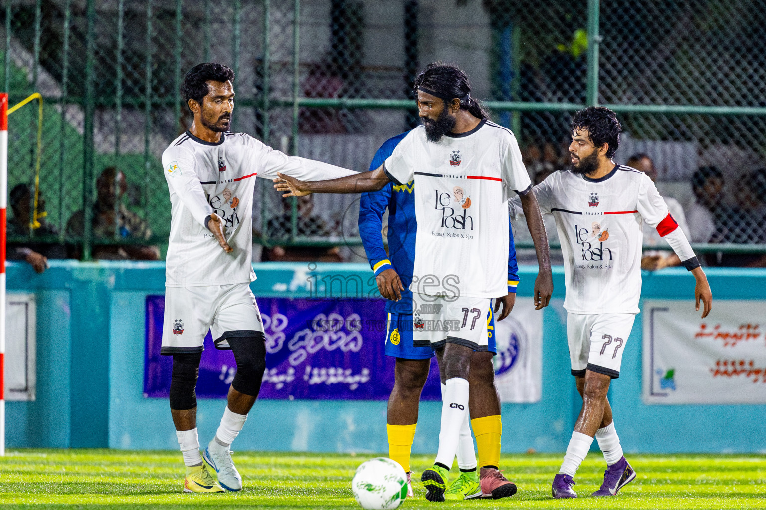 Fools Sc vs Ifhaams in Day 3 of Laamehi Dhiggaru Ekuveri Futsal Challenge 2025 was held on Saturday, 26th July 2025, at Dhiggaru Futsal Ground, Dhiggaru, Maldives Photos: Nausham Waheed  / images.mv