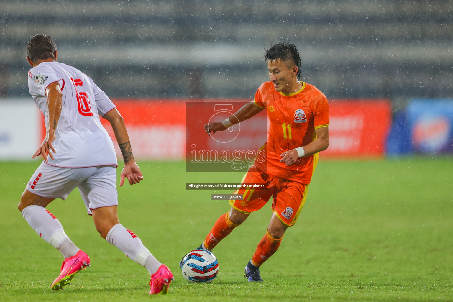 Bhutan vs Lebanon in SAFF Championship 2023 held in Sree Kanteerava Stadium, Bengaluru, India, on Sunday, 25th June 2023. Photos: Nausham Waheed, Hassan Simah / images.mv